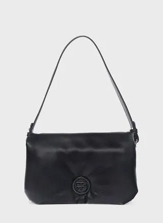 Logo Detailed Flap Over Satchel