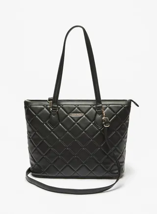 Quilted Tote Bag with Double Handles