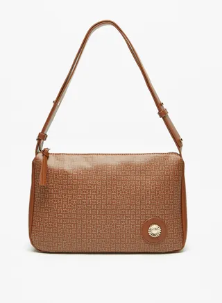 Monogram Print Shoulder Bag