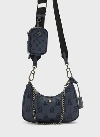 Top Handle Zip Over Crossbody