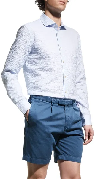 Men's Seersucker Sport Shirt