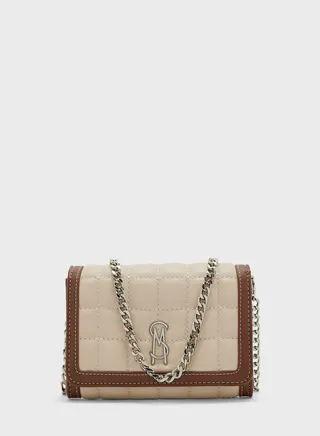 Logo Detailed Flap Over Crossbody