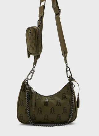 Top Handle Zip Over Crossbody