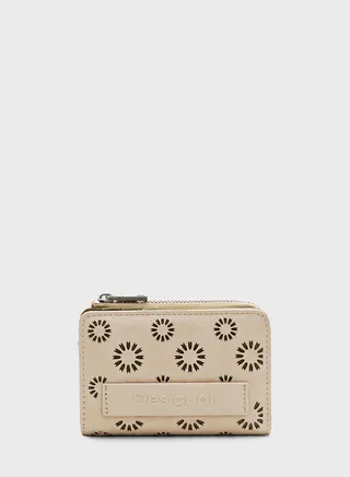 Logo Detail Zip Over Wallets