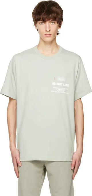 Helmut Lang Green Ski T-Shirt