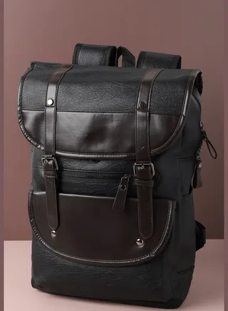 Textured Travel Backpack with Zip Lock For Women