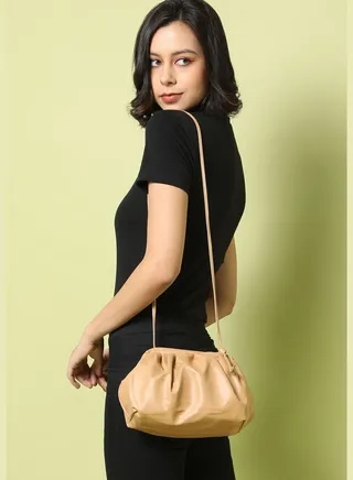 Solid Zip Lock Hand Bag