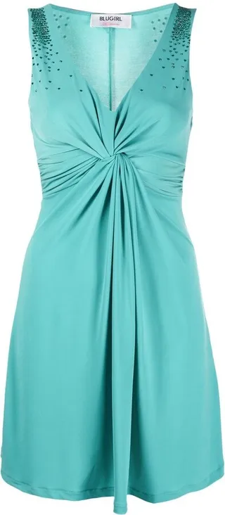 Crystal-Embellished Mini Dress