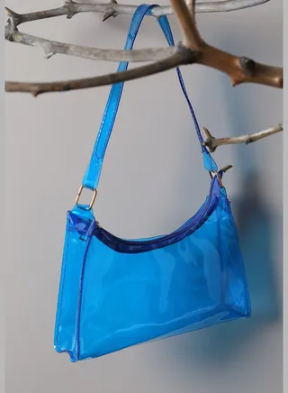Transparent Casual Hand Bag with Zip Lock For Women