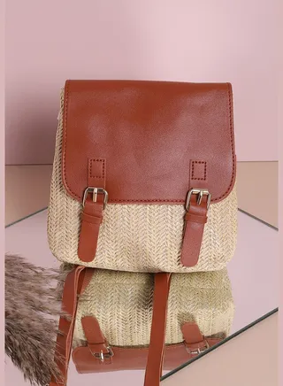 Textured Casual Sling Bag with Buckle Lock For Women