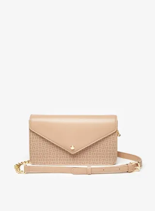 Monogram Print Crossbody Bag
