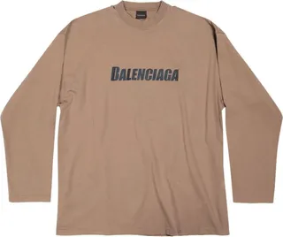 logo-print long-sleeved T-shirt