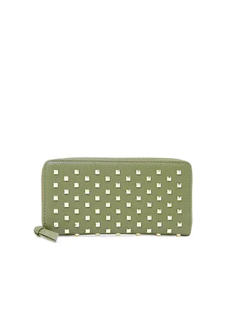 All-Over Studded Long Wallet