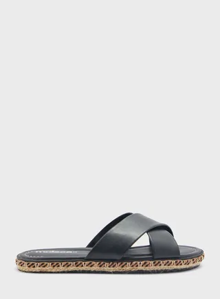 Eileen Cross Strap Flat Sandals