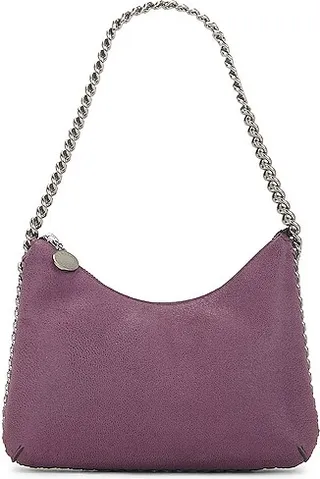 Stella McCartney Mini Zip Falabella Shoulder Bag in Purple