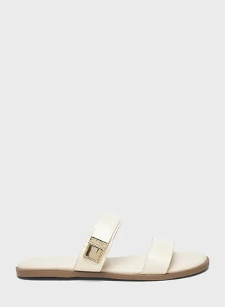 Double Strap Flat Sandals
