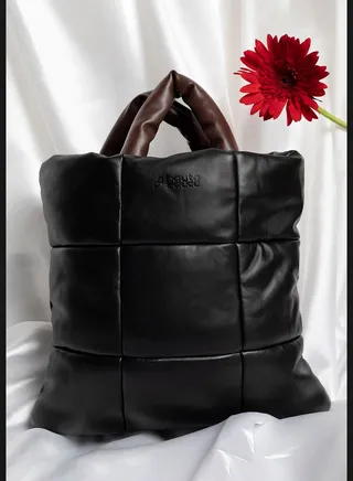 Quilted Zip Lock Tote Bag