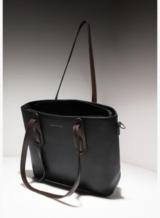 Solid Zip Lock Regular Faux Leather Hand Bag with Detachable Strap For Women