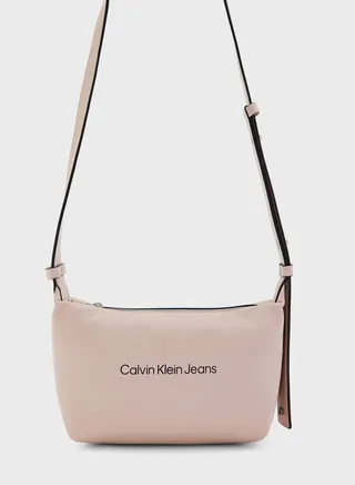 Sculpted Monogram Detailed  Crossbody