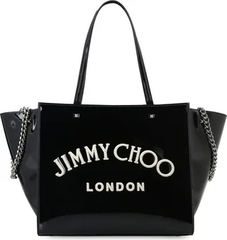 Jimmy Choo Varenne Logo Detailed Tote Bag