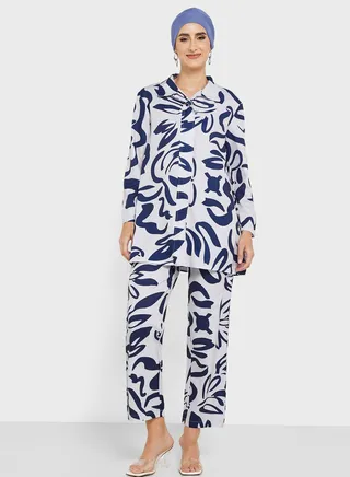Printed Tunic & Pants Set