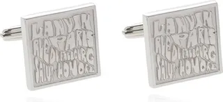 Lanvin Square Logo-Engraved Cufflinks