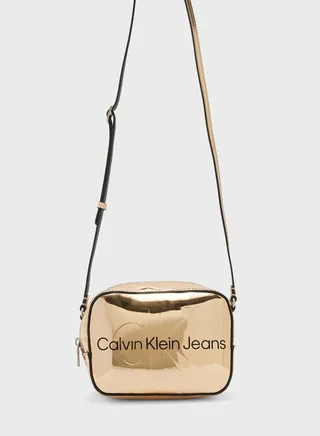 Sculpted Monogram Detailed  Crossbody