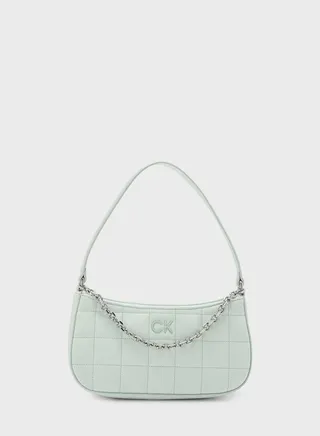 Square Quilted Chain Satchel Bag
