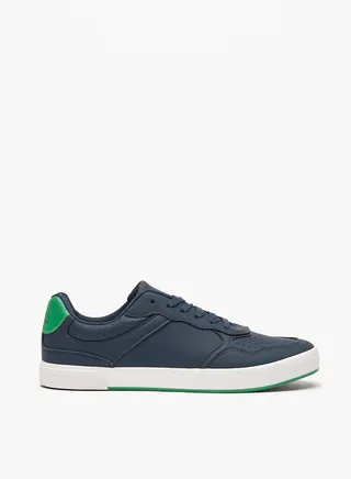 Mens Textured Lace-Up Casual Sneakers