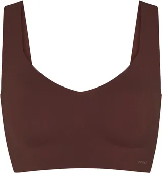 Naked Plunge Longline Bra | Cocoa