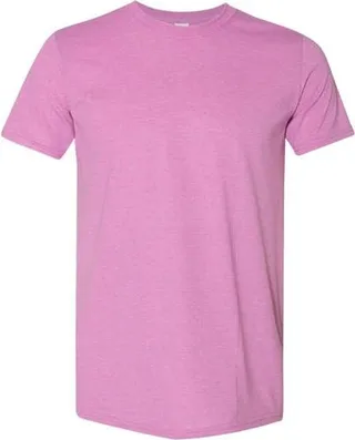 Gildan Gildan Mens Short Sleeve Soft-Style T-Shirt (Heather Radiant Orchid) - Purple