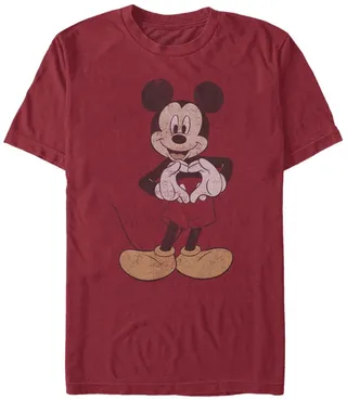 Fifth Sun Men's Vintage-Like Mickey Short Sleeve Crew T-shirt