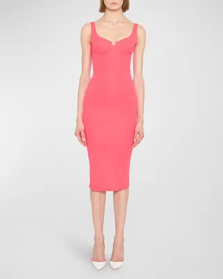 Alden Scoop Cup Midi Dress