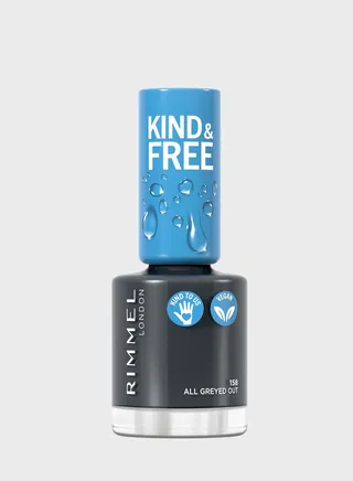 Rimmel Kind & Free Clean Nail Polish – 158 – All Greyed Out, 8ml