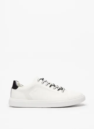 Men's Textured Lace-Up Sneakers