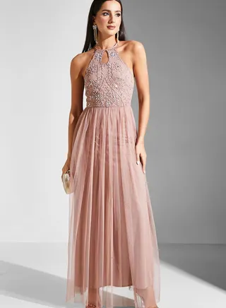 Embellished Bodice Dress