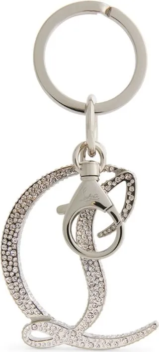 Christian Louboutin Cl Logo Strass Keyring