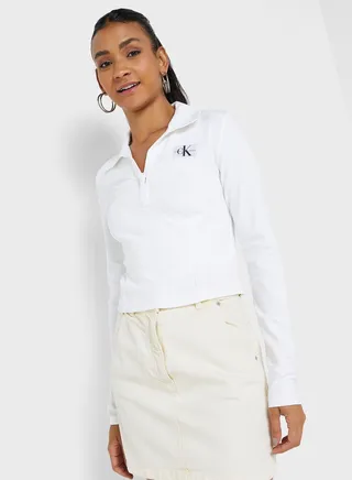 Polo Collar Logo Top