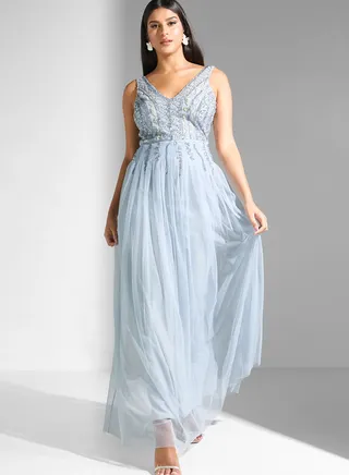 Front Embellished Bodice Dress