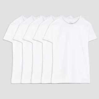 Fruit of the Loom Men's 5pk Coolzone Crew-Neck T-Shirt - White L