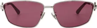 Bottega Veneta Eyewear Rectangle Frame Sunglasses
