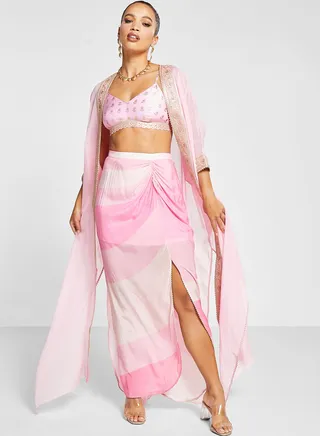 Printed Sorbet Cape Set