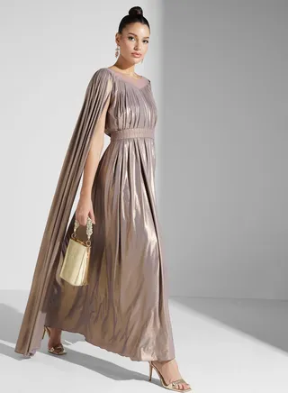 Split Sleeve Tiered Dress