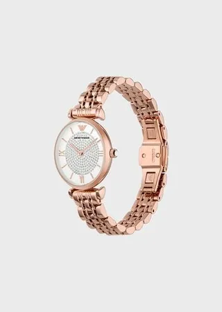 Women's Two-Hand Rose Gold-Tone Stainless Steel Watch