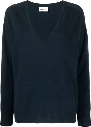 seamless V-neck jumper