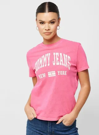 Crew Neck Regular Varsity T-Shirt