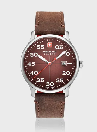 Leather Strap Analog Watch