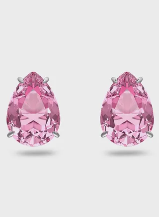 Gema Rhodium Plated Embellished Studs