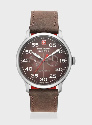 Leather Strap Analog Watch