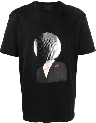 graphic-print short-sleeved T-shirt